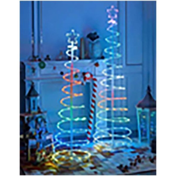 Living Accents Celebrations LED Multi 60 in. Spiral Yard Decor RGB5ODTS120A